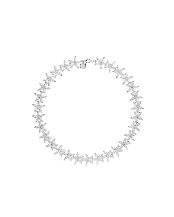ANI Jewels - Flower Tennis Bracelet Silver - Silverarmband