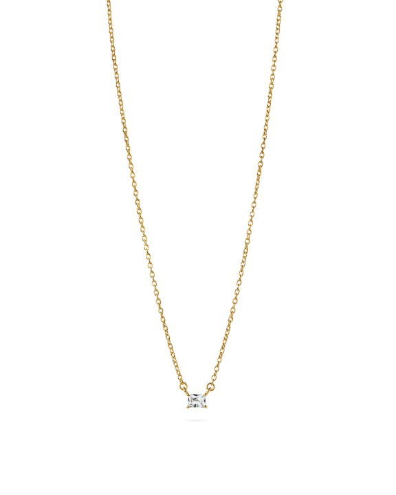 ANI Jewels - Baguette Chain Necklace Gold - Guldhalsband