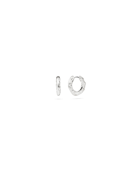 ANI Jewels - Sole Huggie Hoops Silver