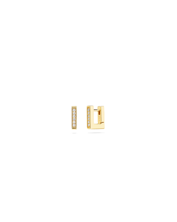 ANI Jewels - Pavé Pen Huggies Gold