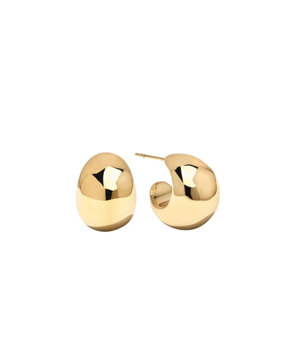 ANI Jewels - Chunky Dome Earrings Gold - Guldörhängen