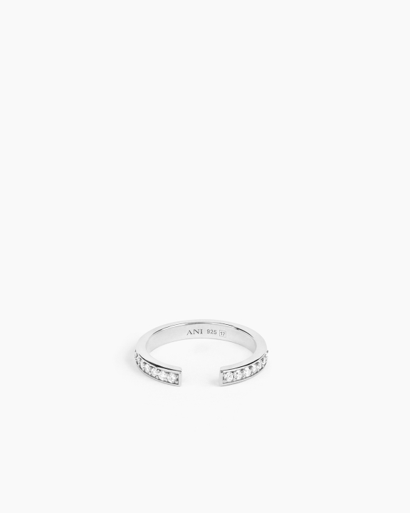 ANI Jewels - Aperto Pavé Ring Silver - Silverring