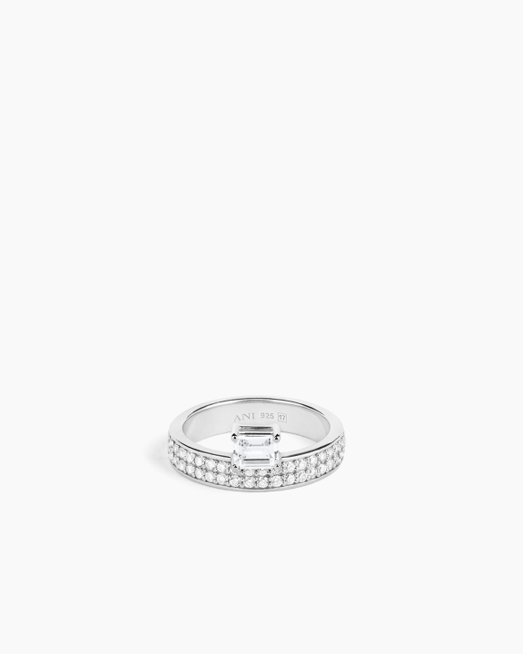 ANI Jewels - Double Sopra Pavé Ring Silver - Silverring