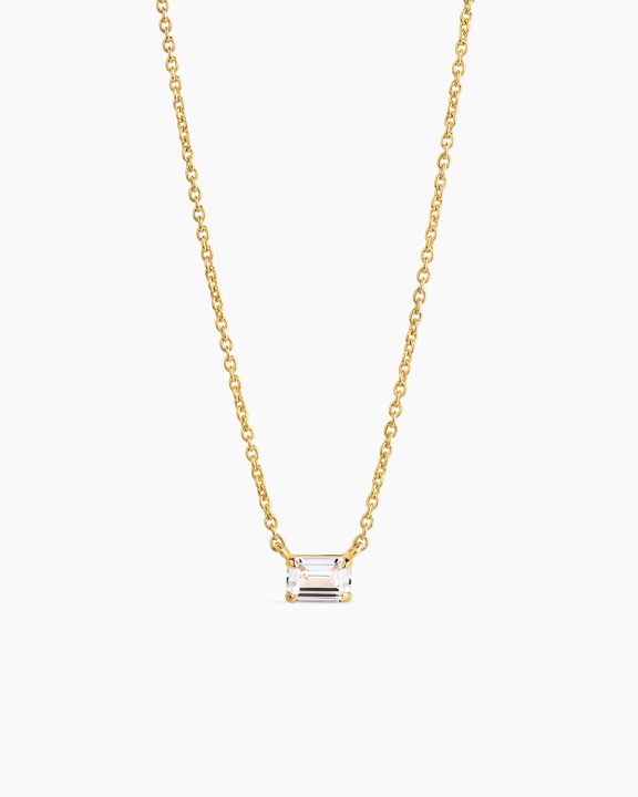 ANI Jewels - Emerald Necklace Gold - Guldhalsband