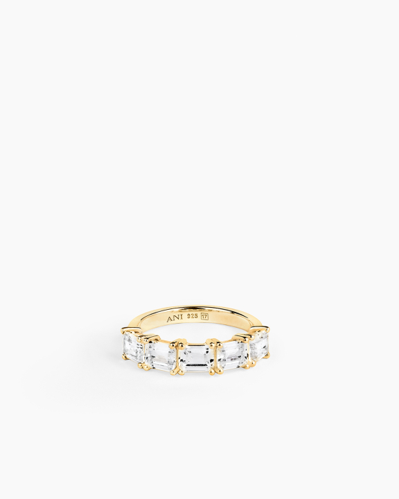 ANI Jewels - Half Emerald Ring Gold - Guldring