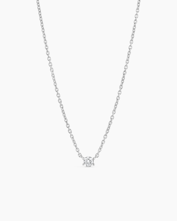 ANI Jewels - Solitaire Necklace Silver - Silverhalsband