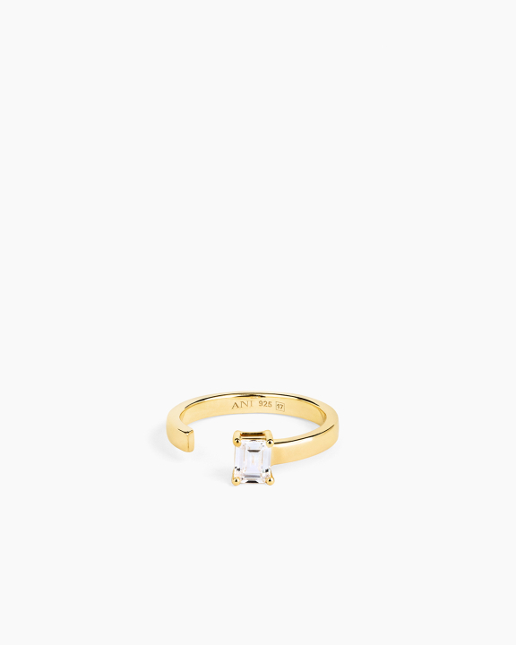 ANI Jewels - Aperto Emerald Ring Gold - Guldring