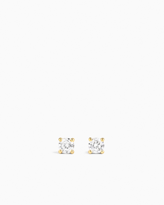 ANI Jewels - Stud Earrings Gold - 6 mm - Guldörhängen