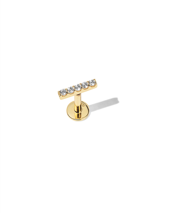 ANI Jewels - Long Stone Labret Gold