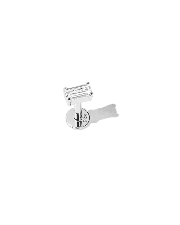 ANI Jewels - Baguette Labret Silver