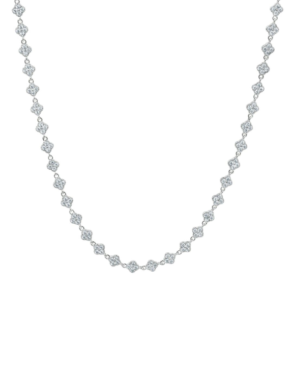 ANI Jewels - Blossom Necklace Silver - Silverhalsband