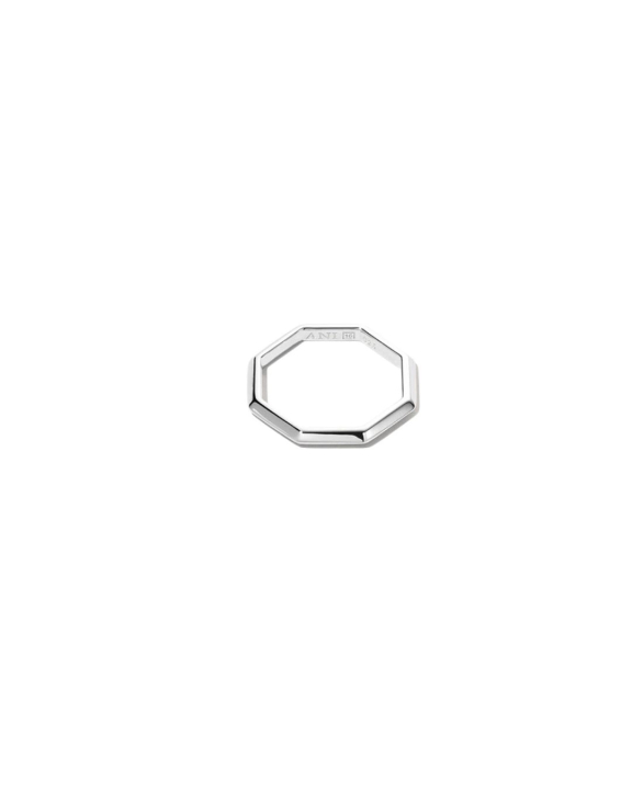 ANI Jewels - Triangle Octagon Ring Silver - Silverring