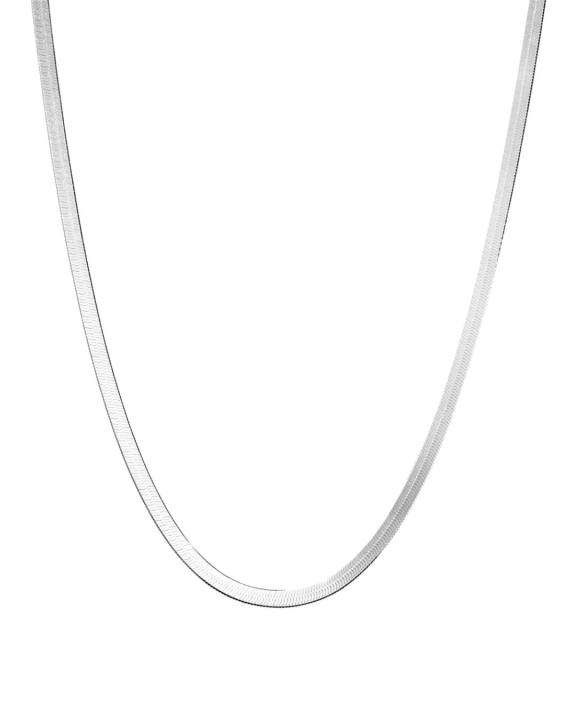 ANI Jewels - Herringbone Necklace Silver - 41 cm - Silverhalsband