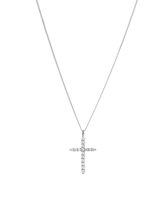 ANI Jewels - Cross Necklace Silver - Silverhalsband