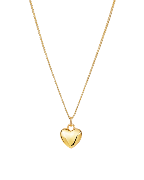 ANI Jewels - Heart Necklace Gold - Guldhalsband