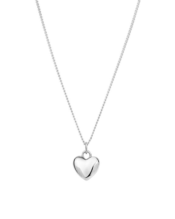 Heart Necklace Silver