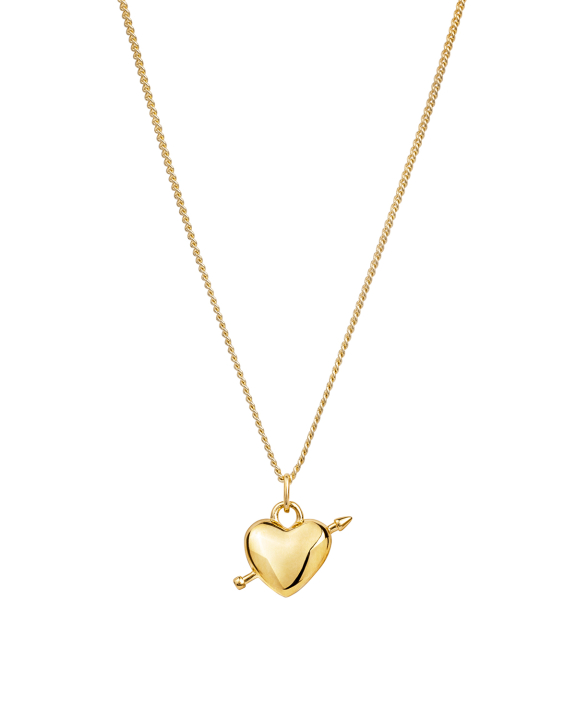 ANI Jewels - Heart Arrow Necklace Gold - Guldhalsband
