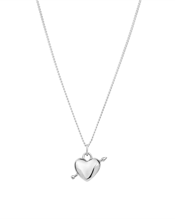 ANI Jewels - Heart Arrow Necklace Silver - Silverhalsband