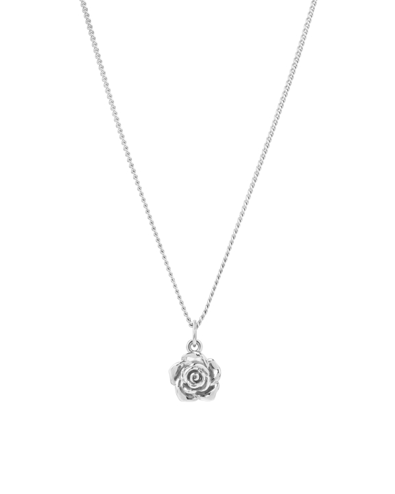 Rose Necklace Silver