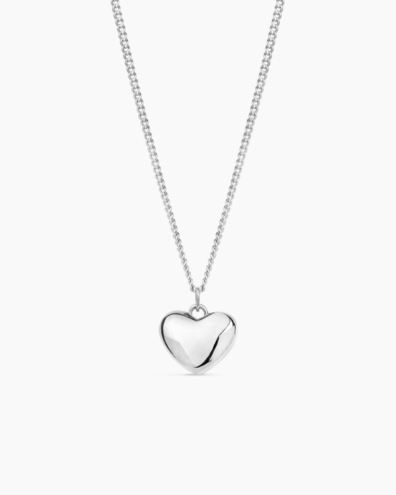 ANI Jewels - Heart Pendant Necklace Silver - Silverhalsband