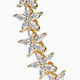 Flower Tennis Bracelet Gold