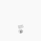 Baguette Labret Silver