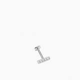Long Stone Labret Silver