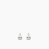 Pear Studs Medium Gold
