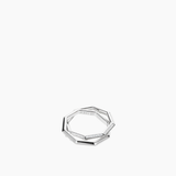 Double Octagon Ring Silver