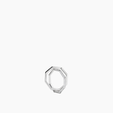 Double Octagon Ring Silver