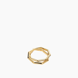 Double Octagon Ring Gold