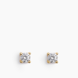 Stud Earrings Gold - 4 mm