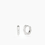 Sole Huggie Hoops Silver