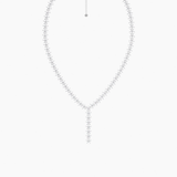 Flower Necklace Silver