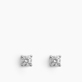 Stud Earrings Silver - 4 mm
