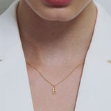 Letter Charm Necklace - Gold Delivery w.51