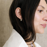 Pavé Ellipse Earrings Gold