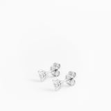 Heart Studs Silver