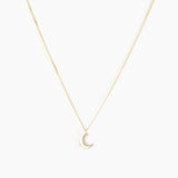Moon Necklace Gold