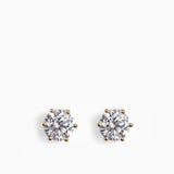 Stud Earrings Gold - 7 mm