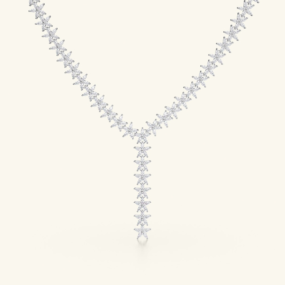 Flower Necklace Silver i gruppen Shop / Halsband hos ANI (ANI-0124-012)
