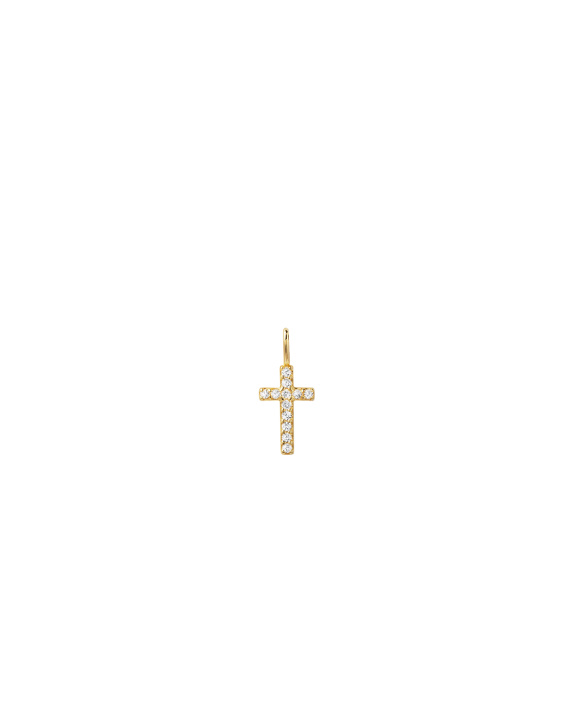 Cross Charm Gold i gruppen Shop / Halsband hos ANI (ANI-0125-43)
