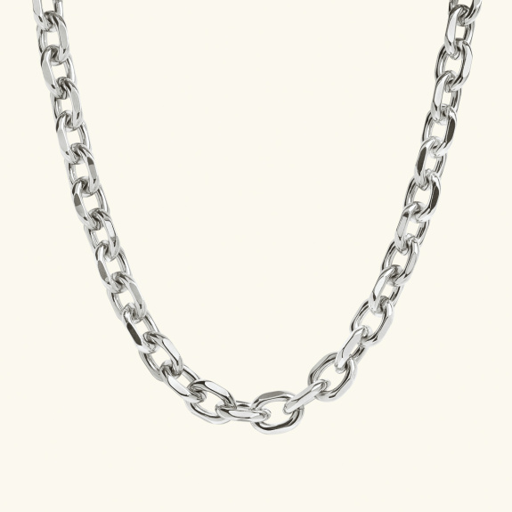 Chain Necklace Large Silver i gruppen Shop / Halsband hos ANI (ANI-0623-002)
