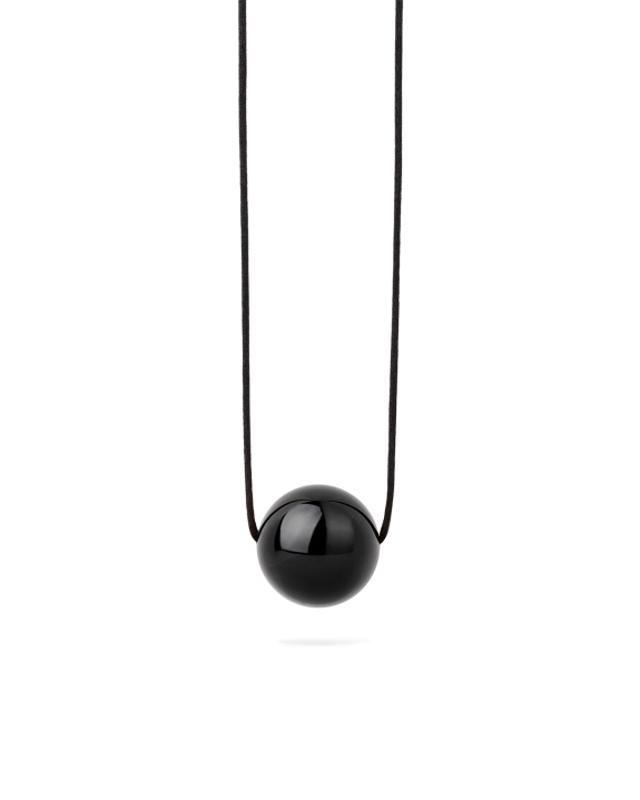 Single Black Pearl Necklace i gruppen Shop / Halsband hos ANI (ANI-0624-041)