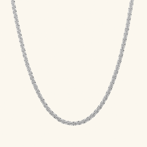 Sparkly Chain Necklace Silver i gruppen Shop / Halsband hos ANI (ANI-1023-002)