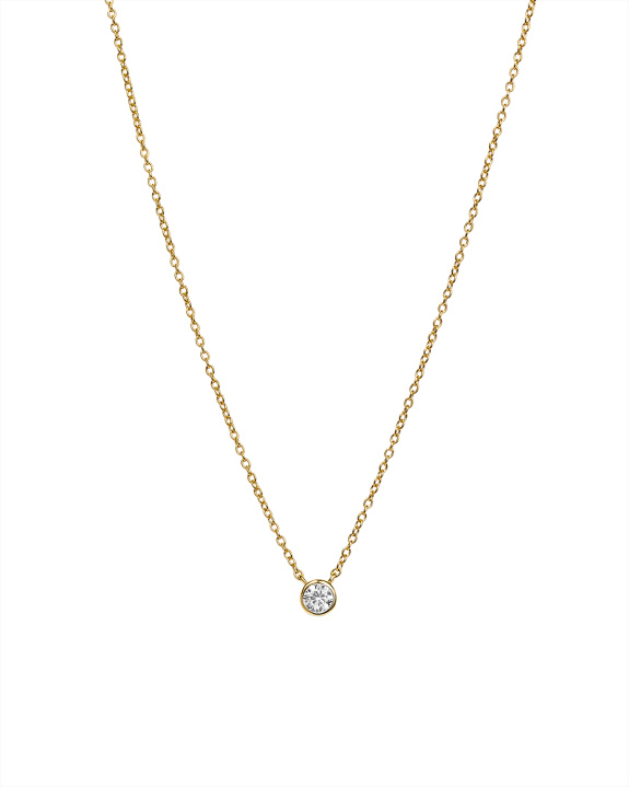 Bezel Chain Necklace Gold i gruppen Shop / Halsband hos ANI (ANI-1024-001)