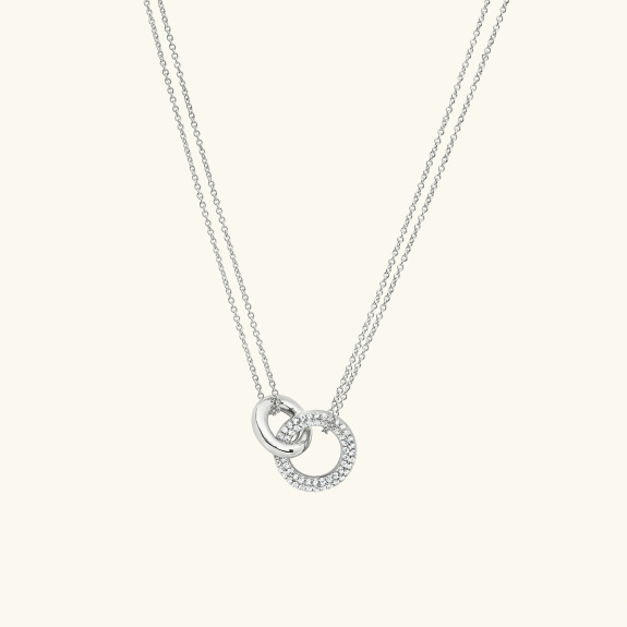Dualité Necklace Silver i gruppen Shop / Halsband hos ANI (ANI-1223-030)