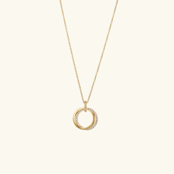 Dualité Pendant Necklace Gold i gruppen Shop / Halsband hos ANI (ANI-1223-031)
