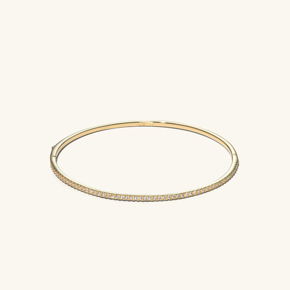Stone Cuff Bracelet Gold i gruppen Shop / Armband hos ANI (ANI405)