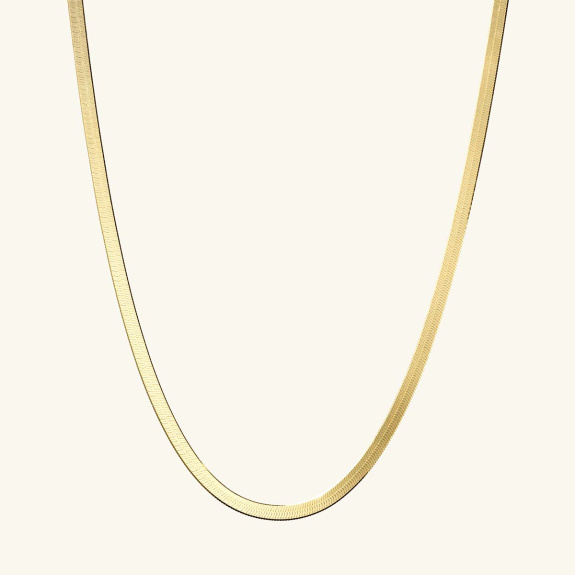 Herringbone Necklace Gold - 41 cm i gruppen Shop / Halsband hos ANI (ANI632)